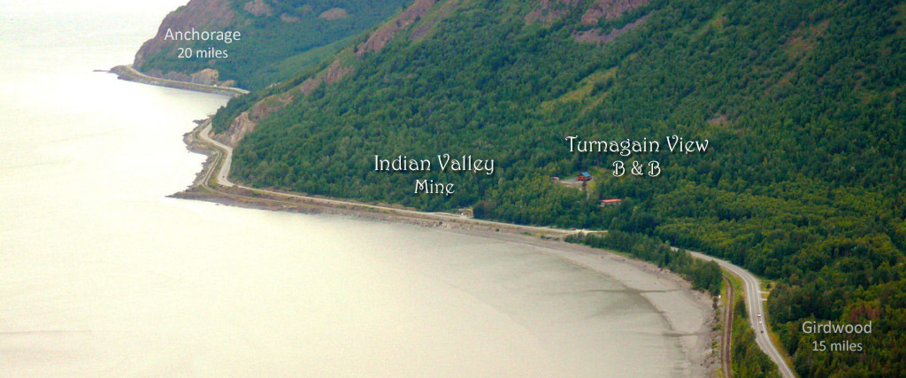 Turnagain View Bed & Breakfast located between Anchorage, Alaska and Girdwood, Alaska